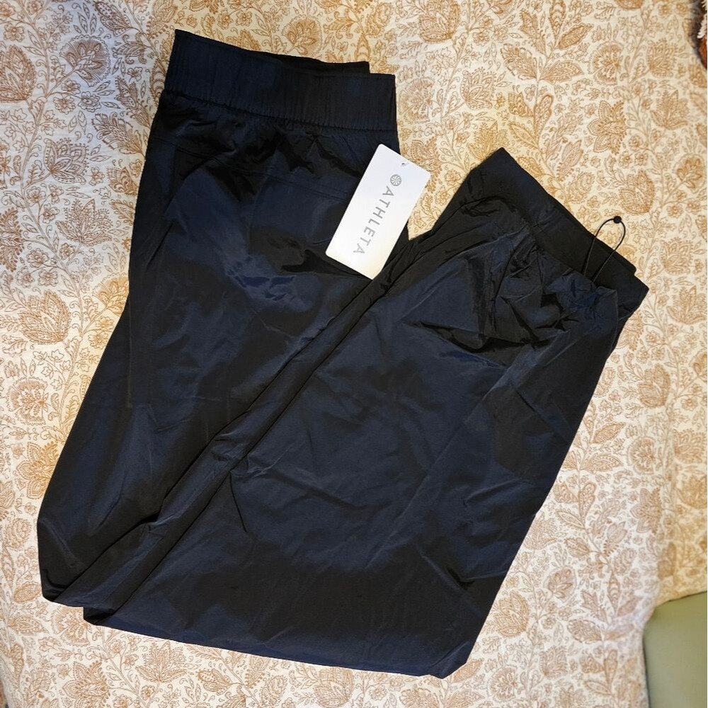 Athleta Women's Black Track Pants - Picture 2 of 5